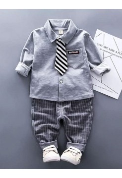 Ошатний костюм для хлопчика штани + кофта + галстук